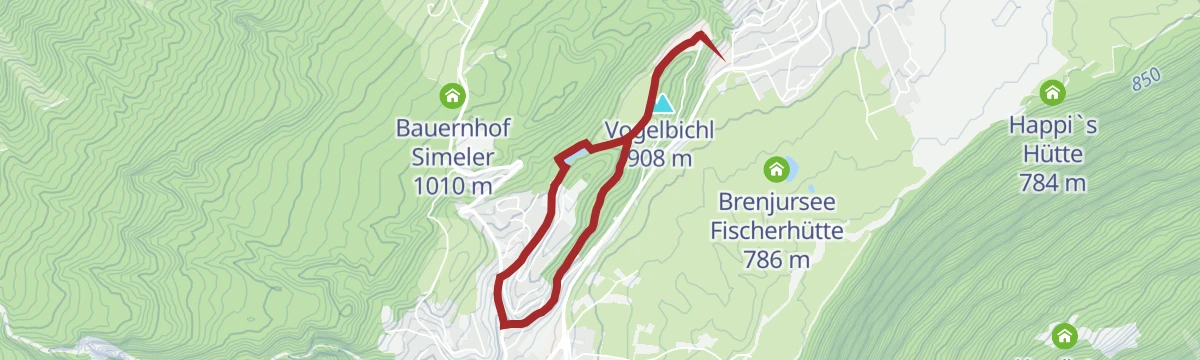 Route map: Schloss Starkenberg - Starkenbergersee